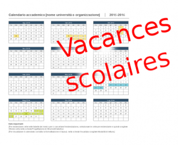 Calendrier scolaire en Italie 2018-2019