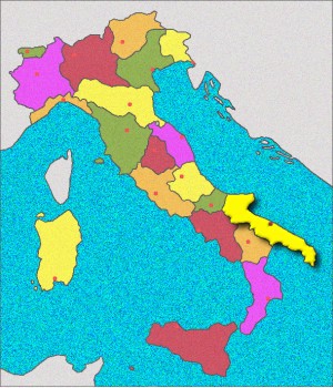 Carte des Pouilles