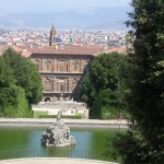 Le Palais Pitti, depuis le jardin de Boboli