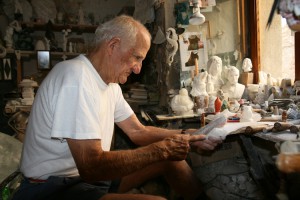 Volterra et le travail artisanal de l'albâtre