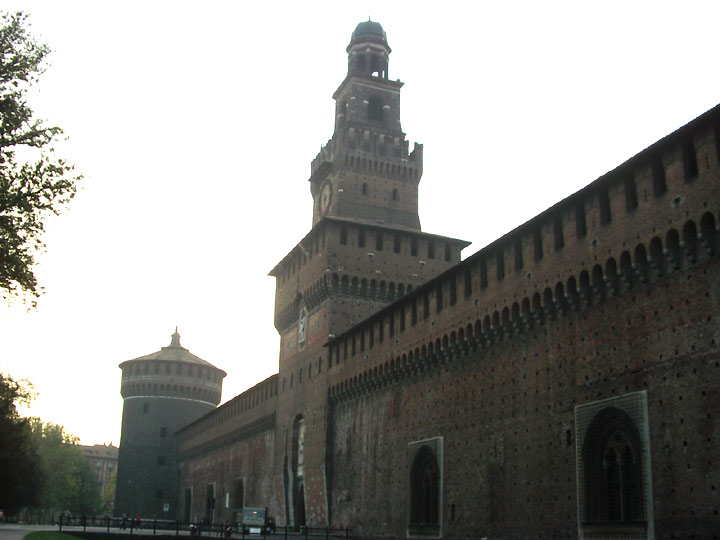 château des Sforza à Milan