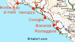 Carte des Cinque Terre