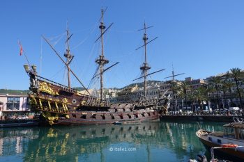 Galion du vieux port de Gênes