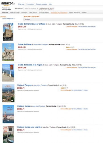 Guides italie sur Amazon kindle