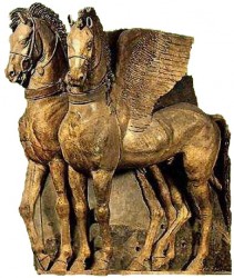 Les chevaux de Tarquinia, art étrusque