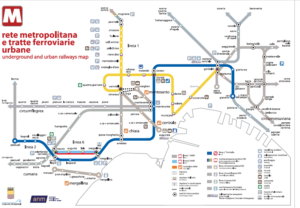 Plan du métro de Naples