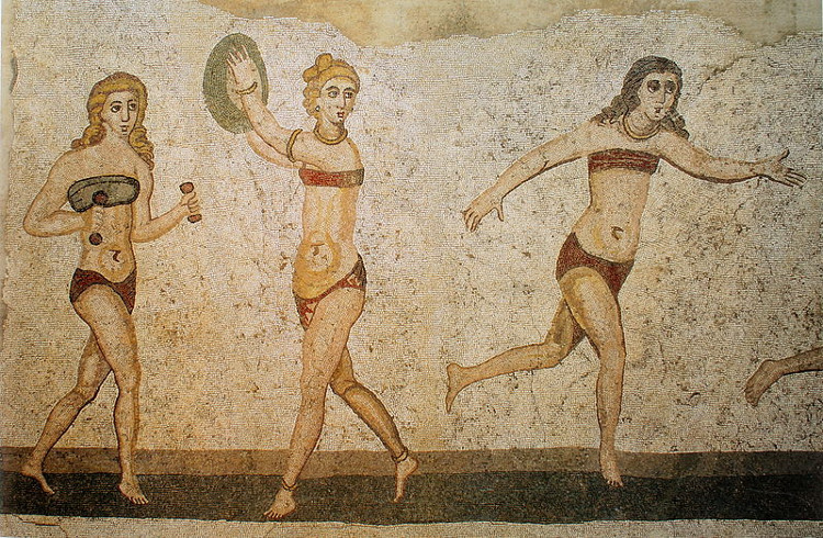 Fresques de la Villa romaine du Casale