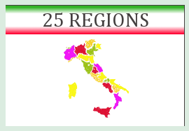 visiter les 20 régions d'Italie