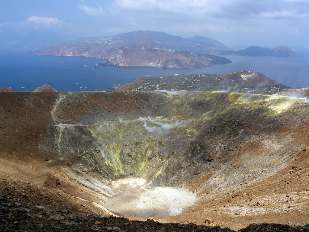 Vulcano dans les îles éoliennes