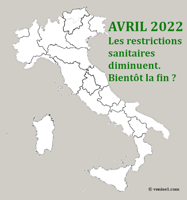 mesures sanitaires en Italie à partir d'avril 2022